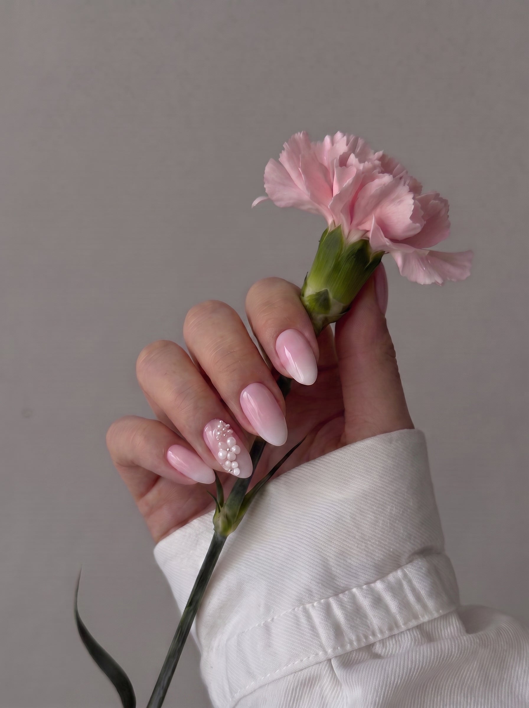 Pearl Ombré press-on nail paketi - Rashel by MG