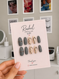 Silver Veil Press-On Nail Set