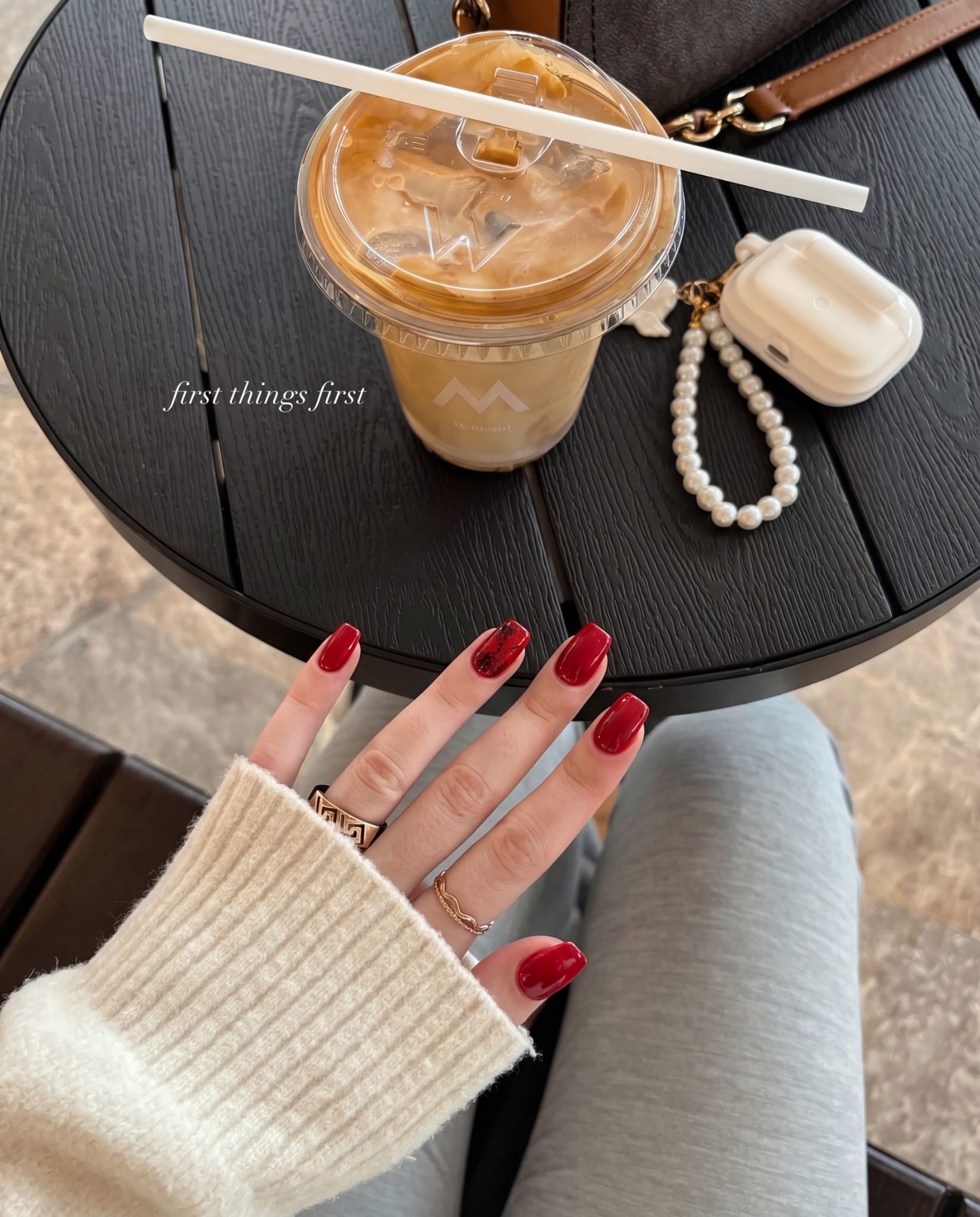 Kırmızı Glam Press-On Nail Set